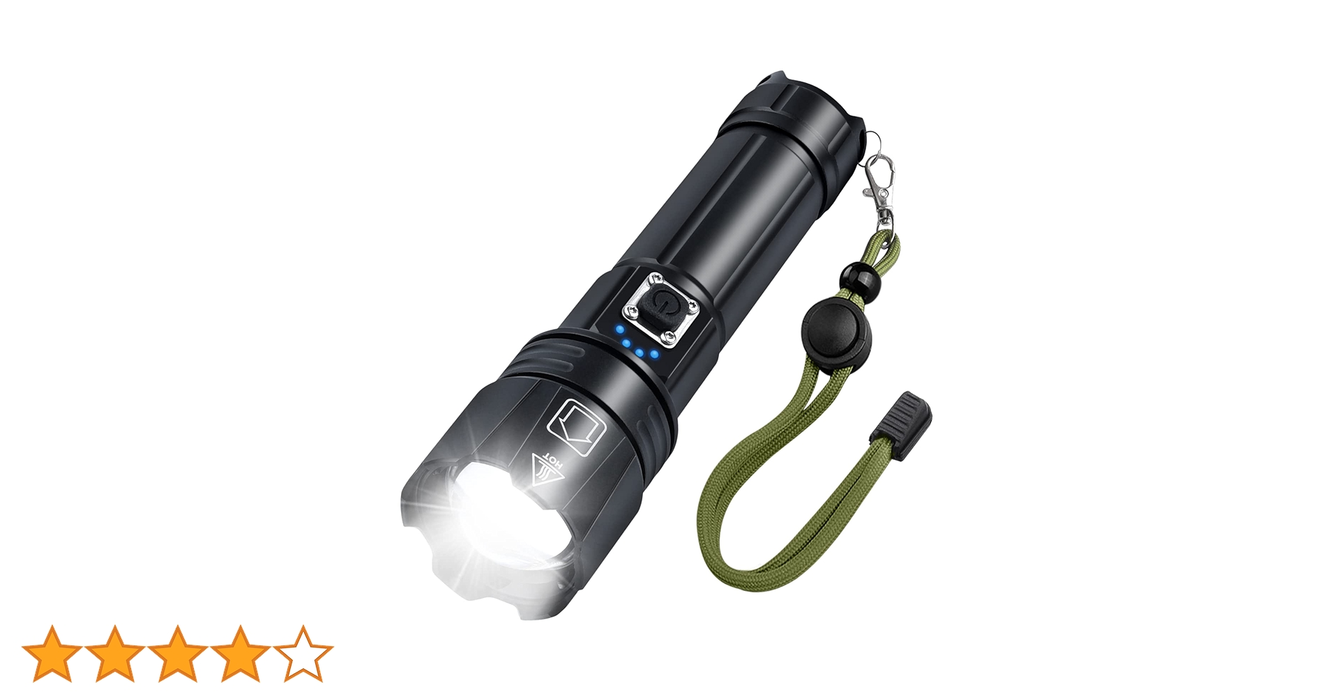 Amazon.co.jp: 超高輝度 懐中電灯 led 強力 軍用 最強 USB 充電